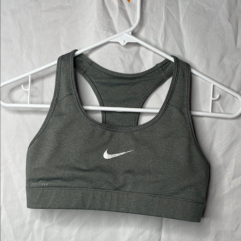 Nike Gray Sports Bra Medium Support